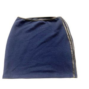 Navy blue mini skirt
